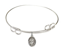 Load image into Gallery viewer, St. Catherine of Sweden Custom Bangle - Silver
