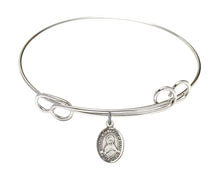 Load image into Gallery viewer, Immaculate Heart of Mary Custom Bangle - Silver
