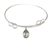 Load image into Gallery viewer, St. Rocco Custom Bangle - Silver
