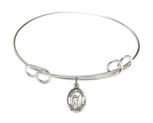 Load image into Gallery viewer, St. Aidan of Lindisfarne Custom Bangle - Silver
