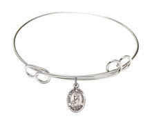 Load image into Gallery viewer, St. Kateri Tekakwitha Custom Bangle - Silver
