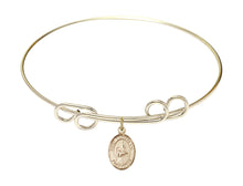 Load image into Gallery viewer, St. Benadette Custom Bangle - Gold Filled
