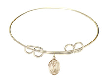 Load image into Gallery viewer, St. Francis of Assisi Custom Bangle - Gold Filled
