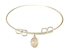 Load image into Gallery viewer, St. Rose of Lima Custom Bangle - Gold Filled

