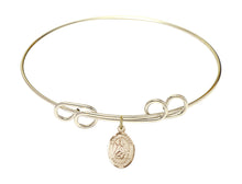 Load image into Gallery viewer, St. William of Rochester Custom Bangle - Gold Filled
