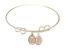 Load image into Gallery viewer, St. Sebastian / Cheerleading Custom Bangle - Gold Filled
