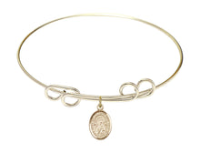 Load image into Gallery viewer, Our Lady of Perpetual Help Custom Bangle - Gold Filled
