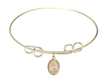 Load image into Gallery viewer, St. Bede the Venerable Custom Bangle - Gold Filled
