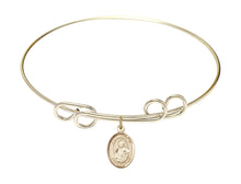 Load image into Gallery viewer, Pope St. Pius X Custom Bangle - Gold Filled
