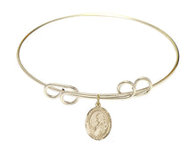 Load image into Gallery viewer, St. Finnian of Clonard Custom Bangle - Gold Filled
