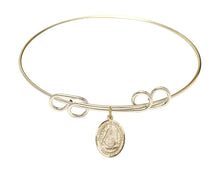Load image into Gallery viewer, St. Edburga of Winchester Custom Bangle - Gold Filled
