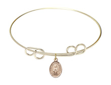 Load image into Gallery viewer, Our Lady of Rosa Mystica Custom Bangle - Gold Filled
