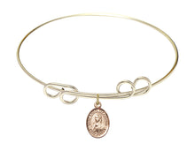 Load image into Gallery viewer, St. Kateri Tekakwitha Custom Bangle - Gold Filled
