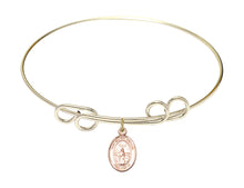 Load image into Gallery viewer, St. Medard of Noyon Custom Bangle - Gold Filled
