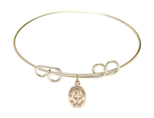 Load image into Gallery viewer, Guardian Angel / Dance Custom Bangle - Gold Filled
