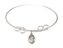 Load image into Gallery viewer, St. Brendan the Navigator Custom Bangle - Silver
