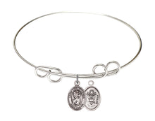 Load image into Gallery viewer, Our Lady of Perpetual Help Custom Bangle - Silver
