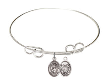 Load image into Gallery viewer, St. Victor of Marseilles Custom Bangle - Silver
