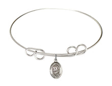 Load image into Gallery viewer, St. George Custom Bangle - Silver
