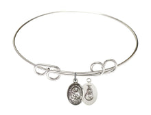 Load image into Gallery viewer, Our Lady of Mount Carmel Custom Bangle - Silver
