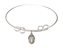 Load image into Gallery viewer, Our Lady of Peace Custom Bangle - Silver
