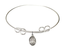 Load image into Gallery viewer, St. Isidore the Farmer Custom Bangle - Silver
