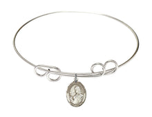 Load image into Gallery viewer, St. Finnian of Clonard Custom Bangle - Silver

