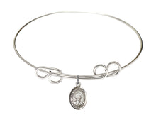 Load image into Gallery viewer, St. Louis Marie de Montfort Custom Bangle - Silver
