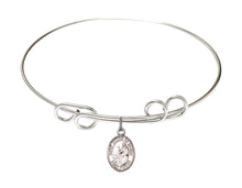 Load image into Gallery viewer, St. Jacob of Nisibis Custom Bangle - Silver
