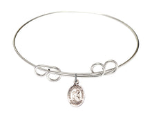 Load image into Gallery viewer, Blessed Herman the Cripple Custom Bangle - Silver
