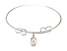 Load image into Gallery viewer, St. Medard of Noyon Custom Bangle - Silver
