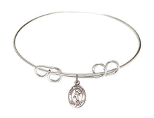 Load image into Gallery viewer, St. Sebastian / Track &amp; Field Custom Bangle - Silver
