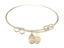 Load image into Gallery viewer, St. Christopher / Men&#39;s Water Polo Custom Bangle - Gold Filled
