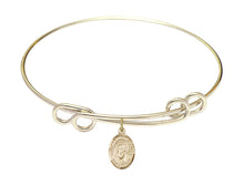 Load image into Gallery viewer, St. Francis de Sales Custom Bangle - Gold Filled
