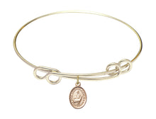 Load image into Gallery viewer, St. Catherine of Sweden Custom Bangle - Gold Filled
