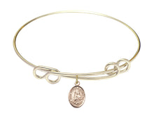 Load image into Gallery viewer, St. Adrian of Nicomedia Custom Bangle - Gold Filled
