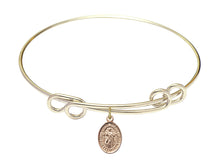Load image into Gallery viewer, Divine Mercy Custom Bangle - Gold Filled
