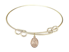 Load image into Gallery viewer, St. Andrew Kim Taegon Custom Bangle - Gold Filled
