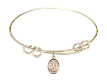 Load image into Gallery viewer, St. Rocco Custom Bangle - Gold Filled
