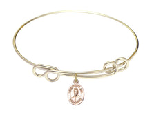 Load image into Gallery viewer, Blessed Miguel Pro Custom Bangle - Gold Filled
