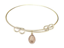 Load image into Gallery viewer, Our Lady of Rosa Mystica Custom Bangle - Gold Filled
