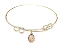 Load image into Gallery viewer, Our Lady of Czestochowa Custom Bangle - Gold Filled
