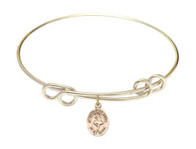 Load image into Gallery viewer, Guardian Angel / Dance Custom Bangle - Gold Filled
