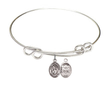 Load image into Gallery viewer, St. Aloysius Gonzaga Custom Bangle - Silver
