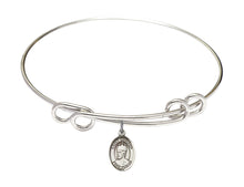 Load image into Gallery viewer, St. Edward the Confessor Custom Bangle - Silver
