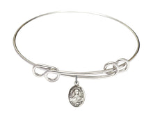 Load image into Gallery viewer, St. Gemma Galgani Custom Bangle - Silver

