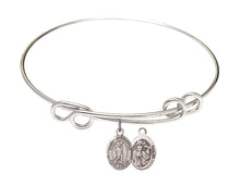 Load image into Gallery viewer, St. Sebastian / Lacrosse Custom Bangle - Silver
