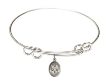 Load image into Gallery viewer, St. Nino de Atocha Custom Bangle - Silver
