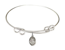 Load image into Gallery viewer, St. Alexadra Custom Bangle - Silver
