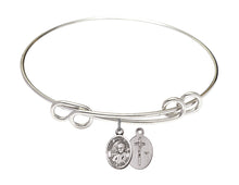 Load image into Gallery viewer, Pope St. John Paul II Custom Bangle - Silver
